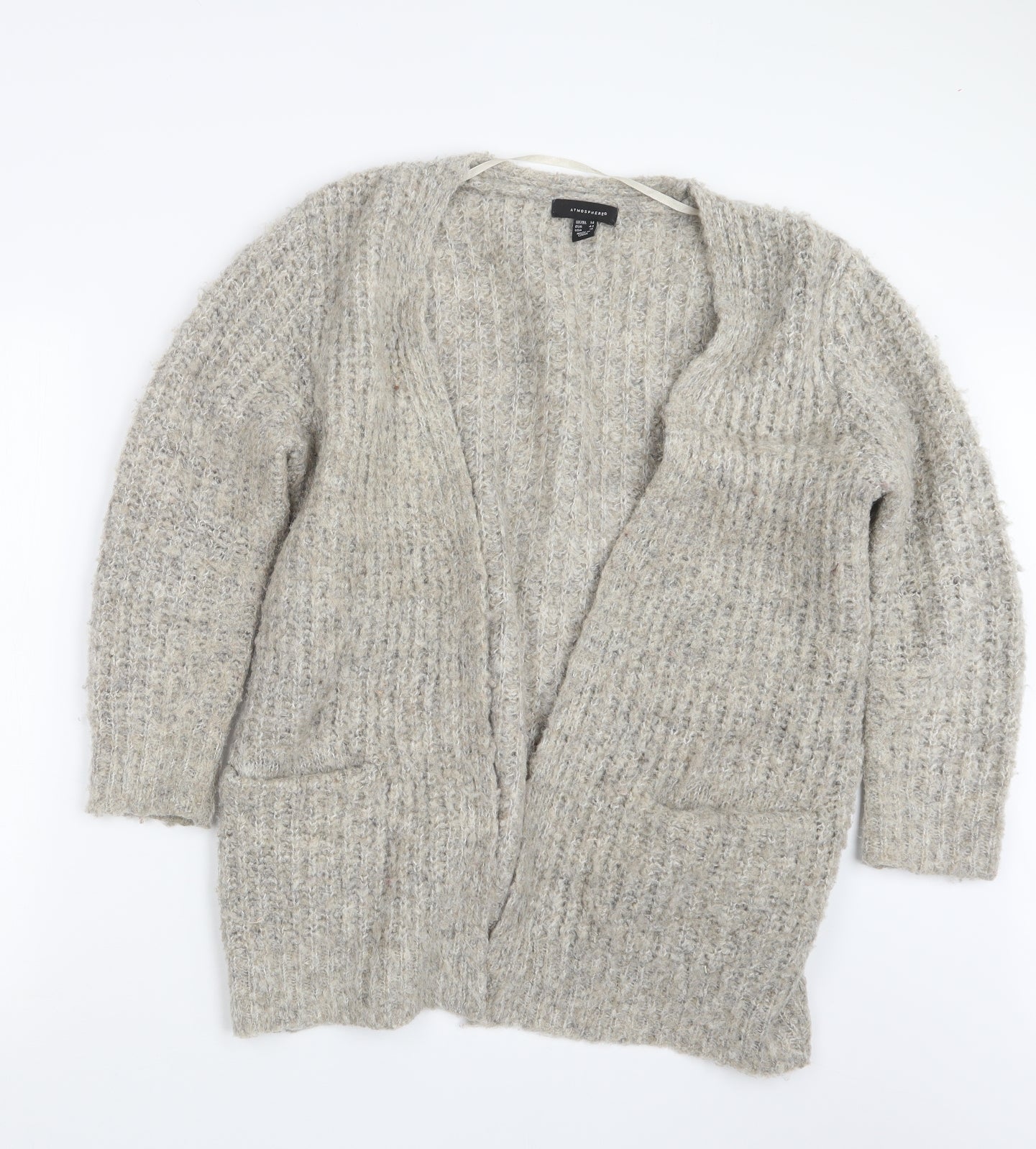 Atmosphere Womens Beige  Knit Cardigan Jumper Size 14
