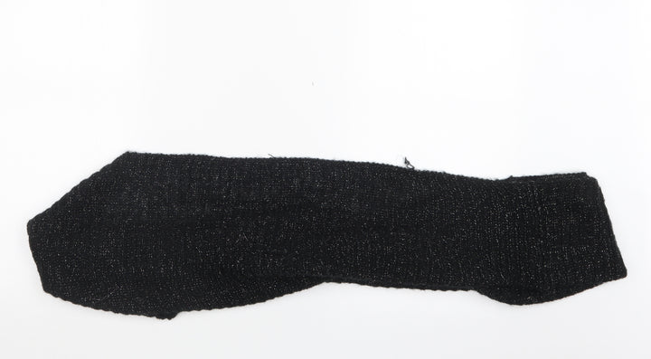 Preworn Womens Black Knit Scarf - Snood