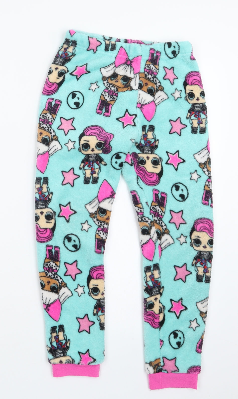 Nutmeg Girls Blue Geometric  Capri Pyjama Pants Size 7-8 Years