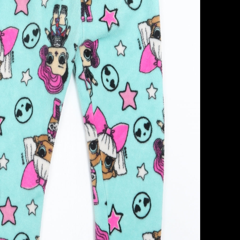 Nutmeg Girls Blue Geometric  Capri Pyjama Pants Size 7-8 Years