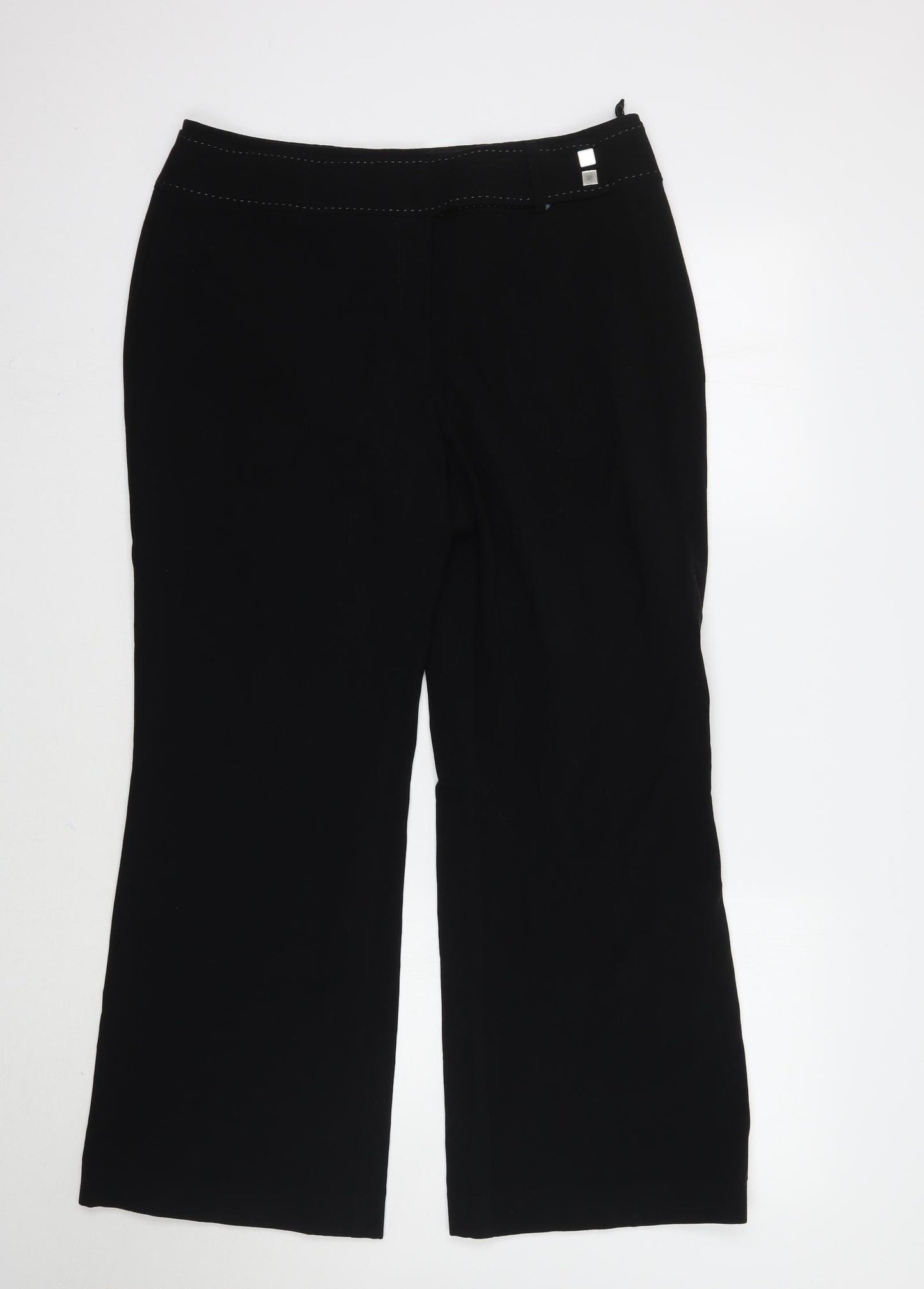 Marks and Spencer Womens Black   Trousers  Size 18 L29 in