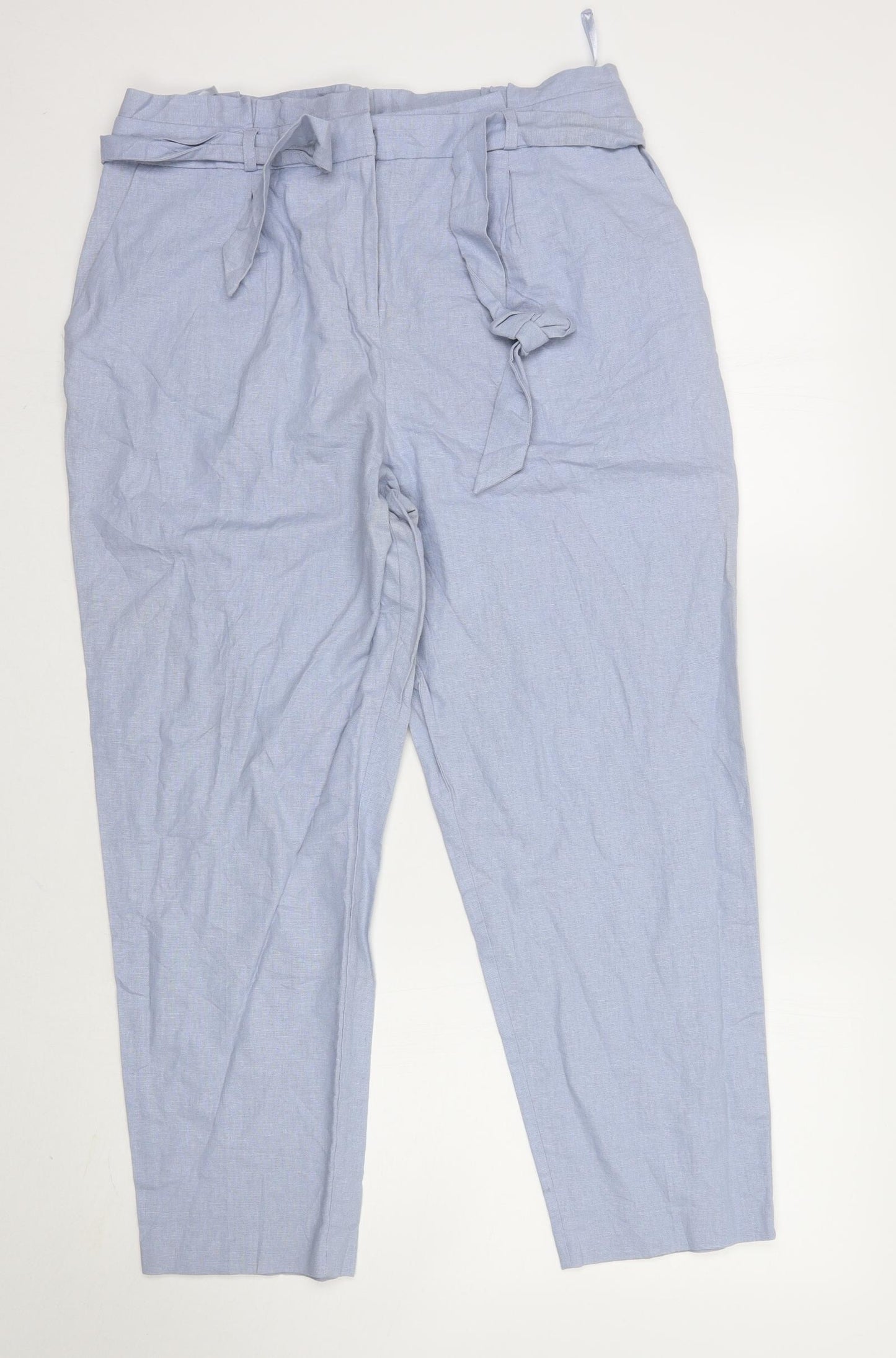 Very Womens Blue   Trousers  Size 16 L27 in