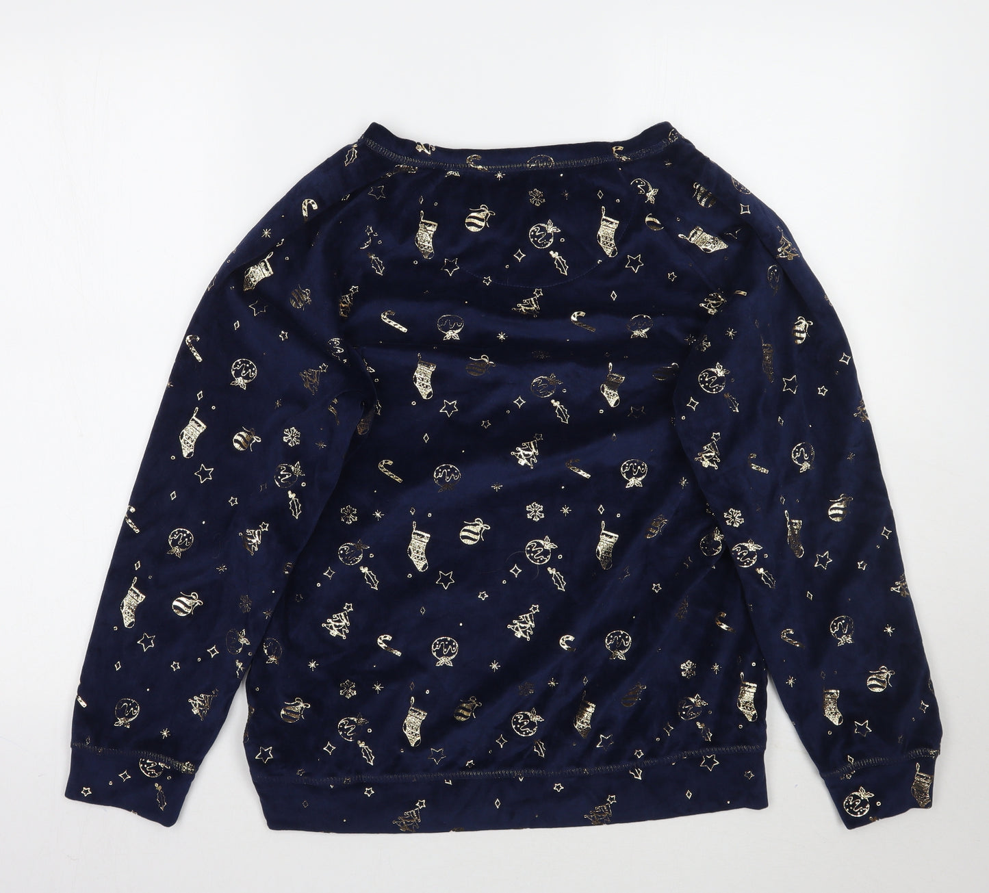 TU Womens Blue Geometric  Top Pyjama Top Size 12