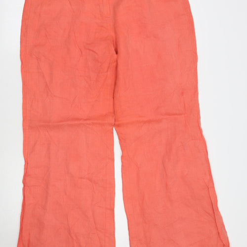 Steps Womens Orange   Trousers  Size 42 L32 in