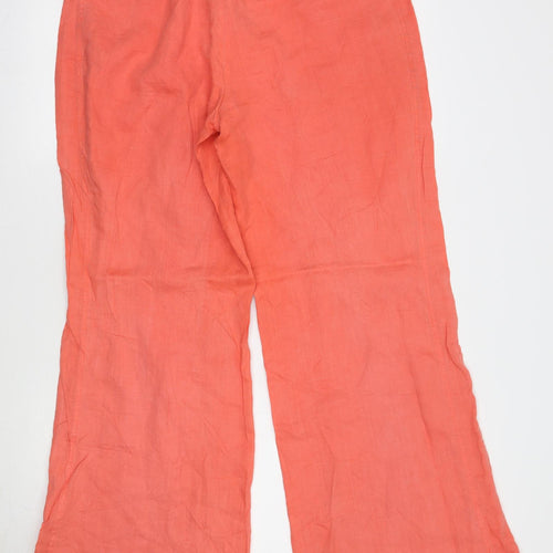 Steps Womens Orange   Trousers  Size 42 L32 in