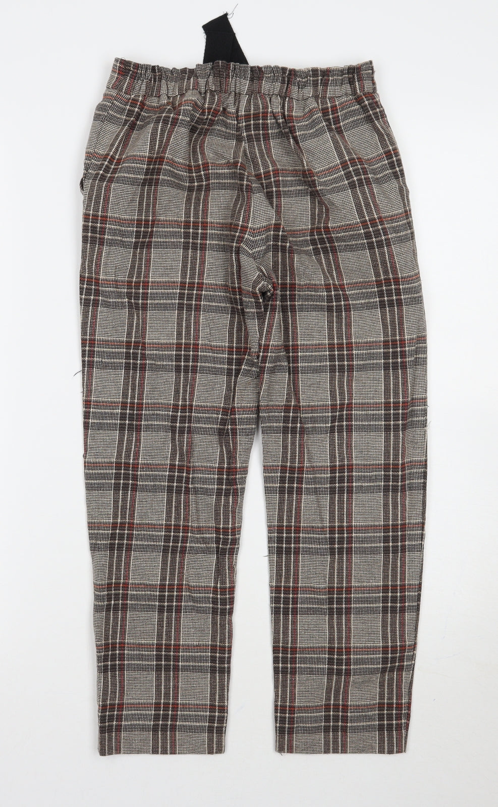 Zara Girls Brown Check  Capri Trousers Size 11 Years