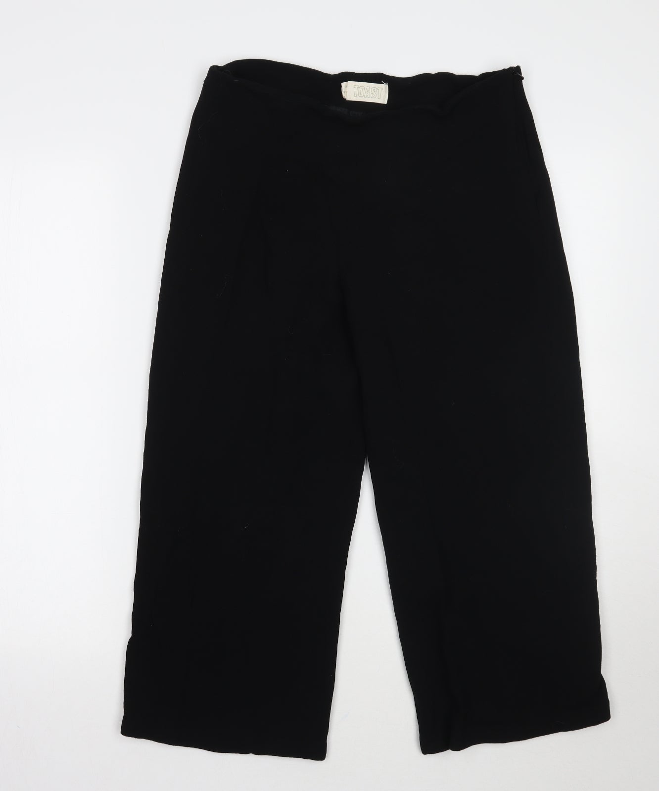Toast Womens Black   Cropped Trousers Size 14 L22 in