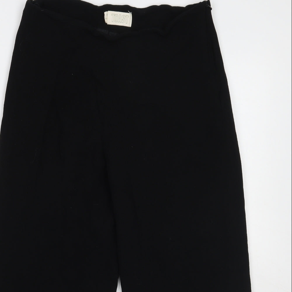 Toast Womens Black   Cropped Trousers Size 14 L22 in