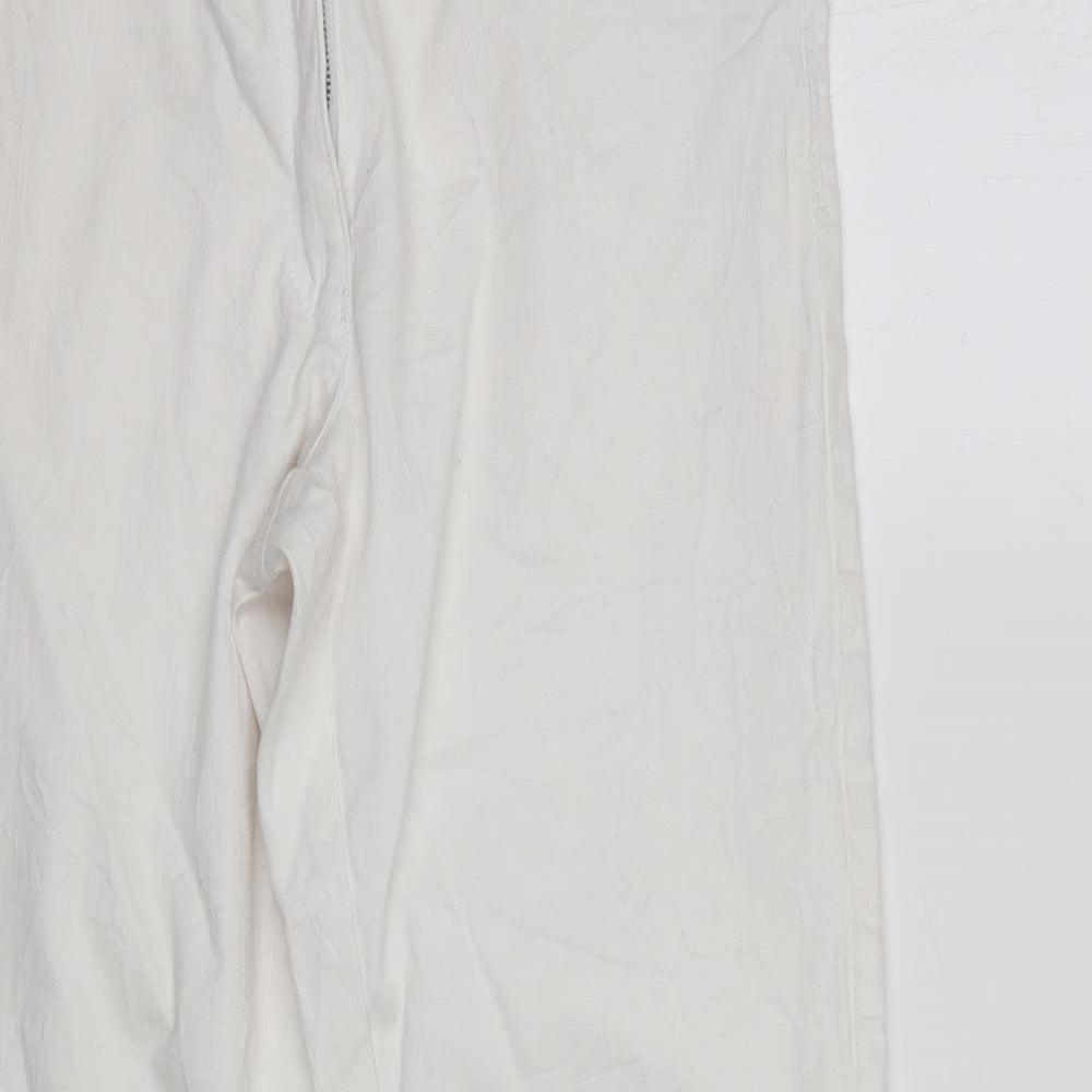Preworn Womens Ivory   Cropped Jeans Size 8 L26 in