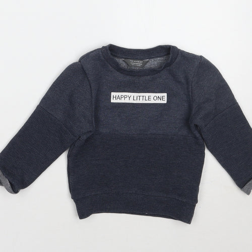 Primark Boys Blue   Pullover Jumper Size 18-24 Months