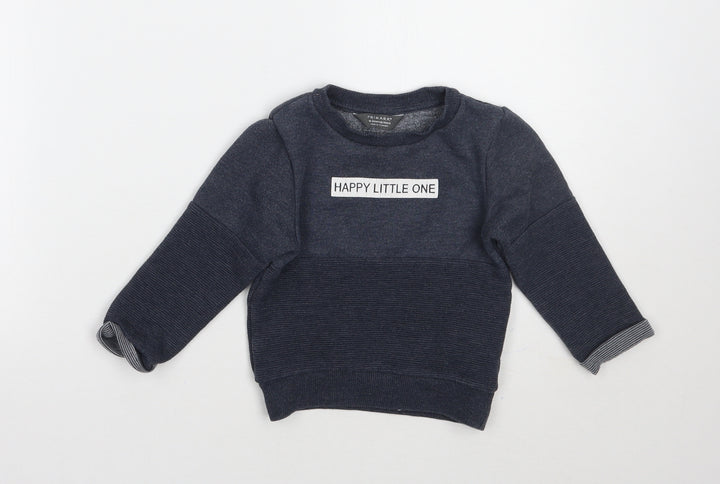 Primark Boys Blue Pullover Jumper Size 18-24 Months