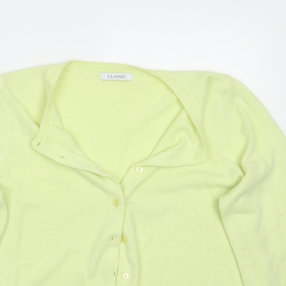 Marks and Spencer Womens Green   Cardigan Jumper Size 14