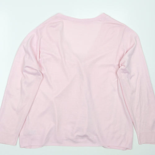 Marks and Spencer Womens Pink   Cardigan Jumper Size 20