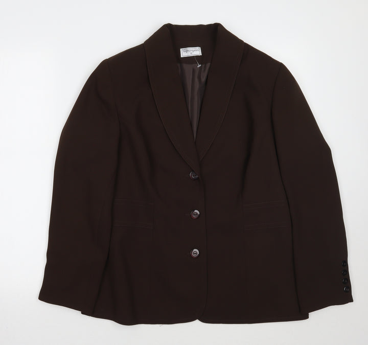 Nightingales Womens Brown   Jacket Blazer Size 12