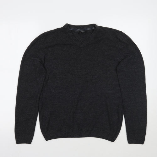 M&Co Mens Grey   Pullover Jumper Size S
