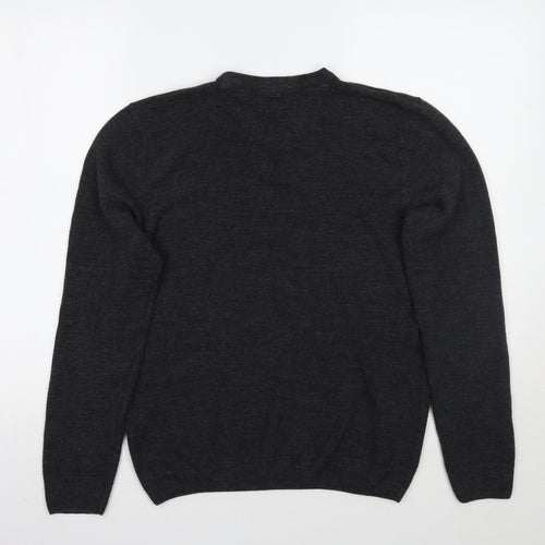 M&Co Mens Grey   Pullover Jumper Size S
