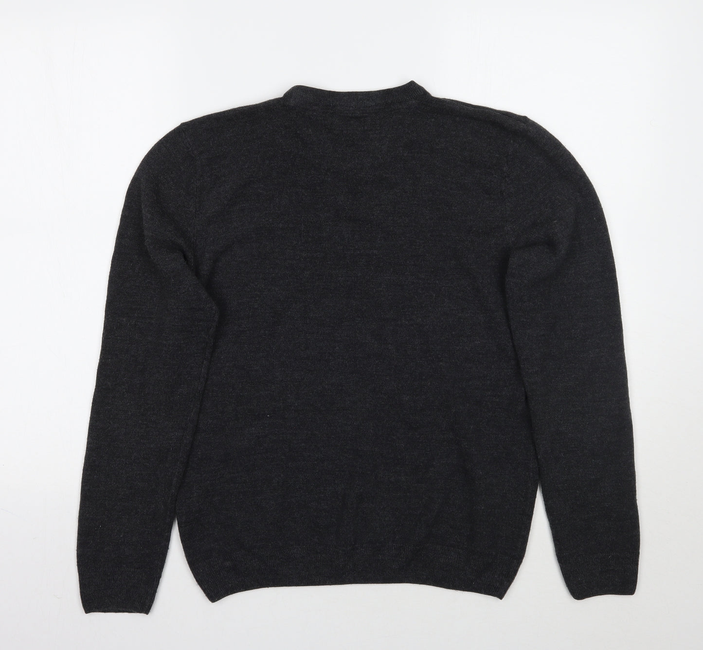 M&Co Mens Grey   Pullover Jumper Size S