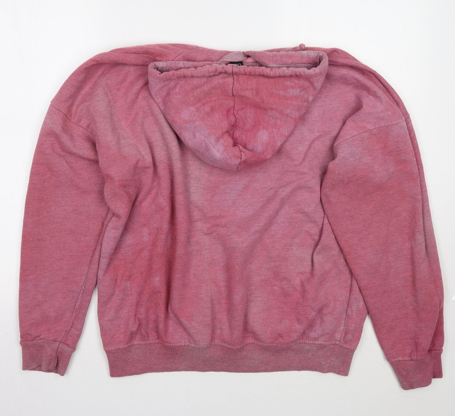 Boohoo Womens Pink   Pullover Hoodie Size 16