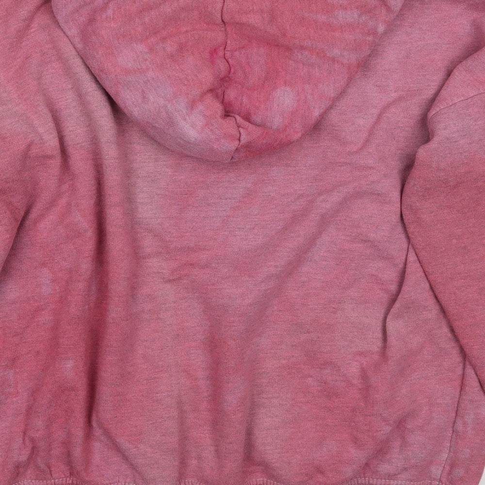 Boohoo Womens Pink   Pullover Hoodie Size 16