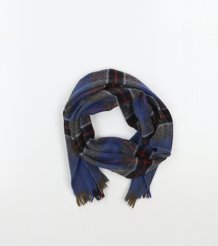 Preworn Boys Blue Check Scarf One Size