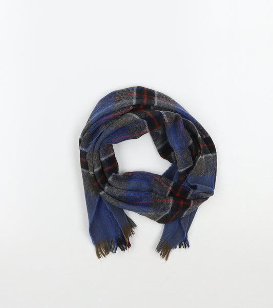 Preworn Boys Blue Check  Scarf  One Size