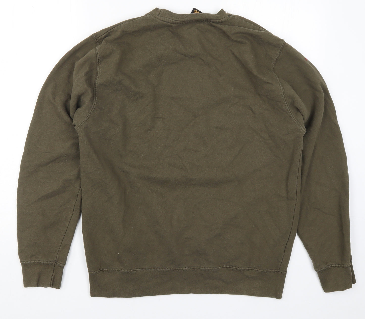 Ride Like the Wind Womens Green Batik  Pullover Sweatshirt Size M  - Born to Ride Forced to Work