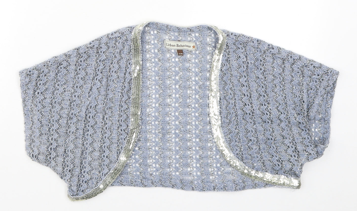 Urban Behaiour Womens Blue  Knit Cardigan Jumper Size S