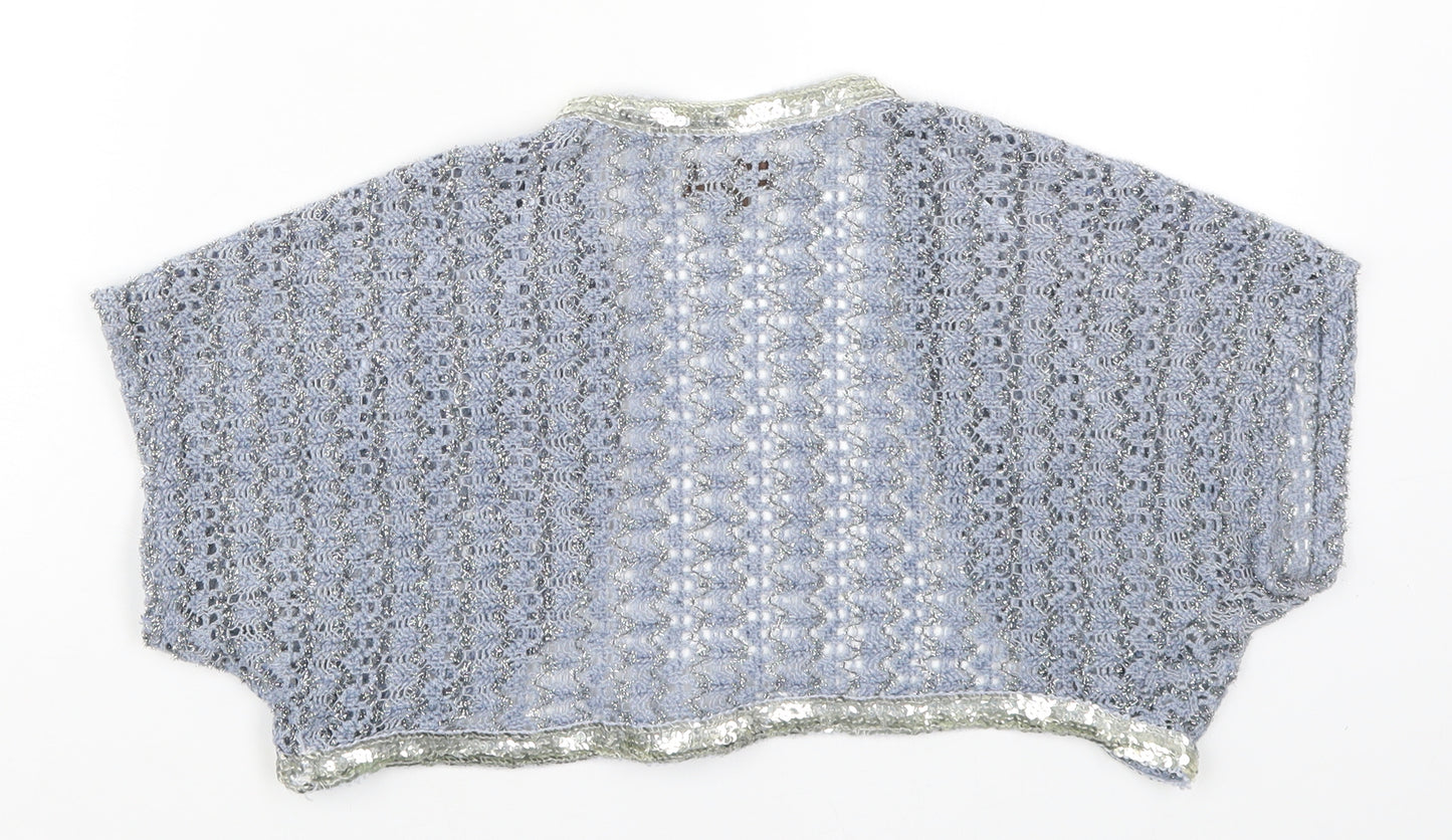Urban Behaiour Womens Blue  Knit Cardigan Jumper Size S