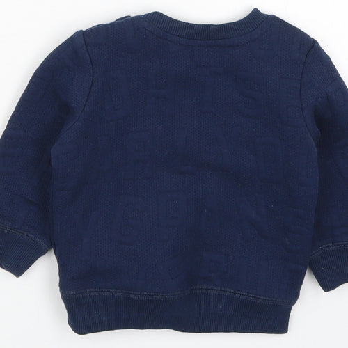 F&F Boys Blue   Basic T-Shirt Size 3-6 Months  - Alphabet