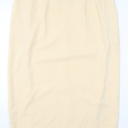 Preworn Womens Beige   Straight & Pencil Skirt Size 24