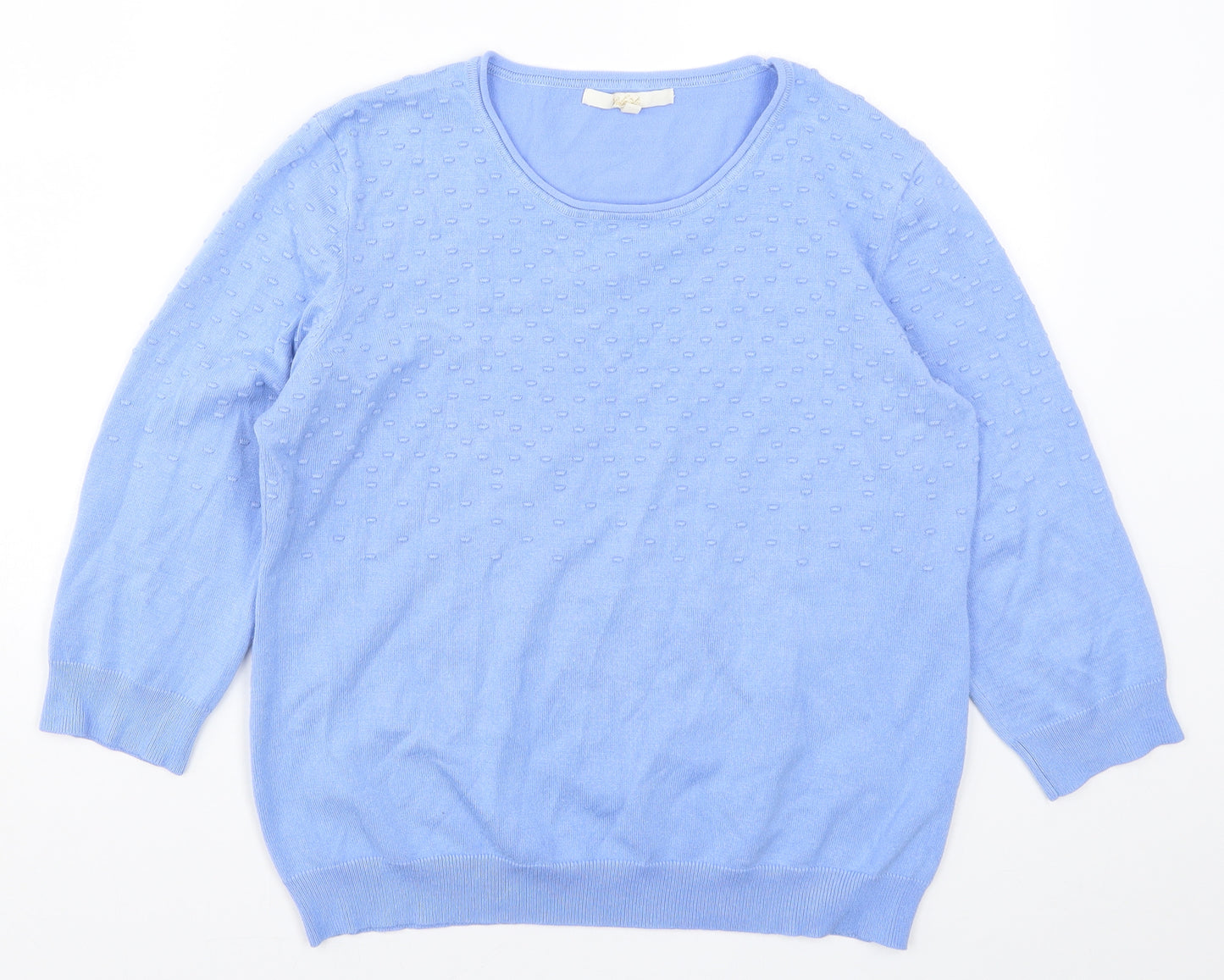 Vida Vi Womens Blue  Knit Pullover Jumper Size M
