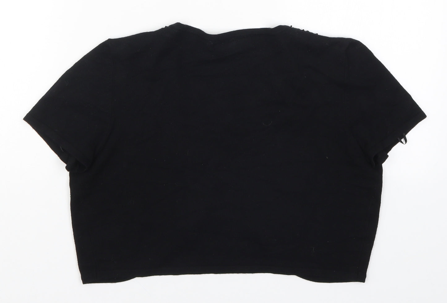 Debenhams Womens Black  Knit Cardigan Jumper Size 14