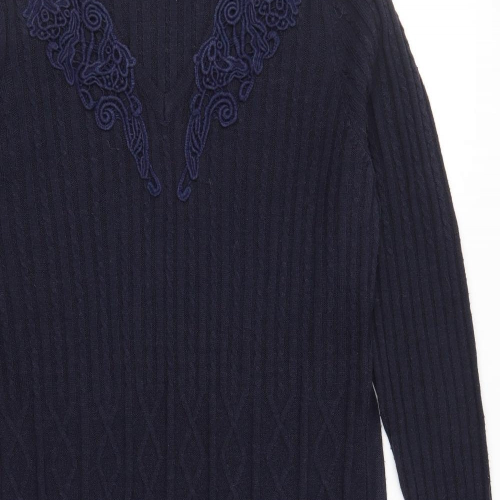 Together Womens Blue  Knit Jumper Dress  Size 12