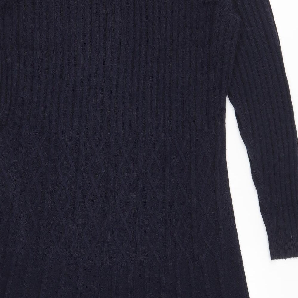 Together Womens Blue  Knit Jumper Dress  Size 12