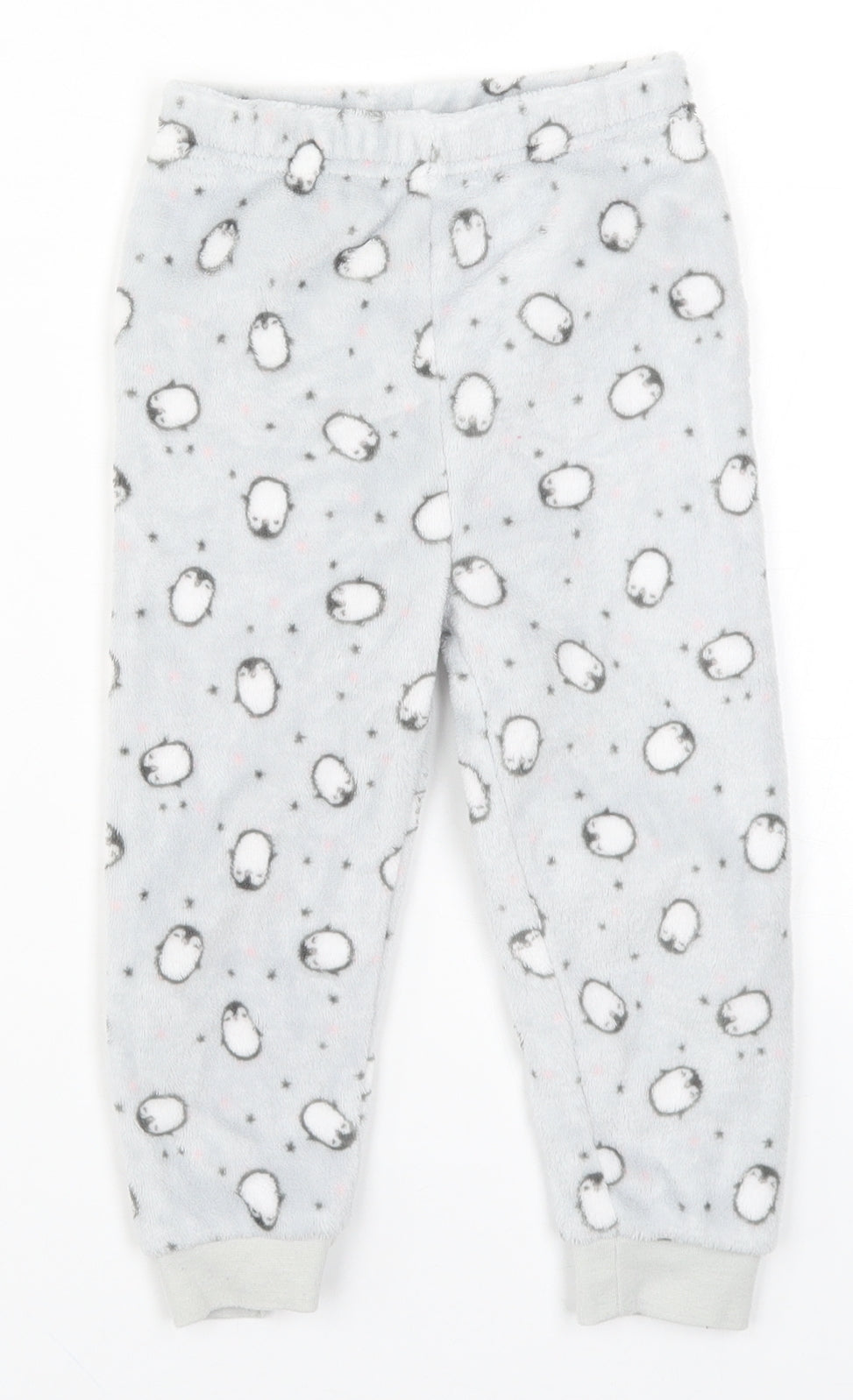 Primark Girls Grey   Sweatpants Trousers Size 2-3 Years - Penguin Pyjamas