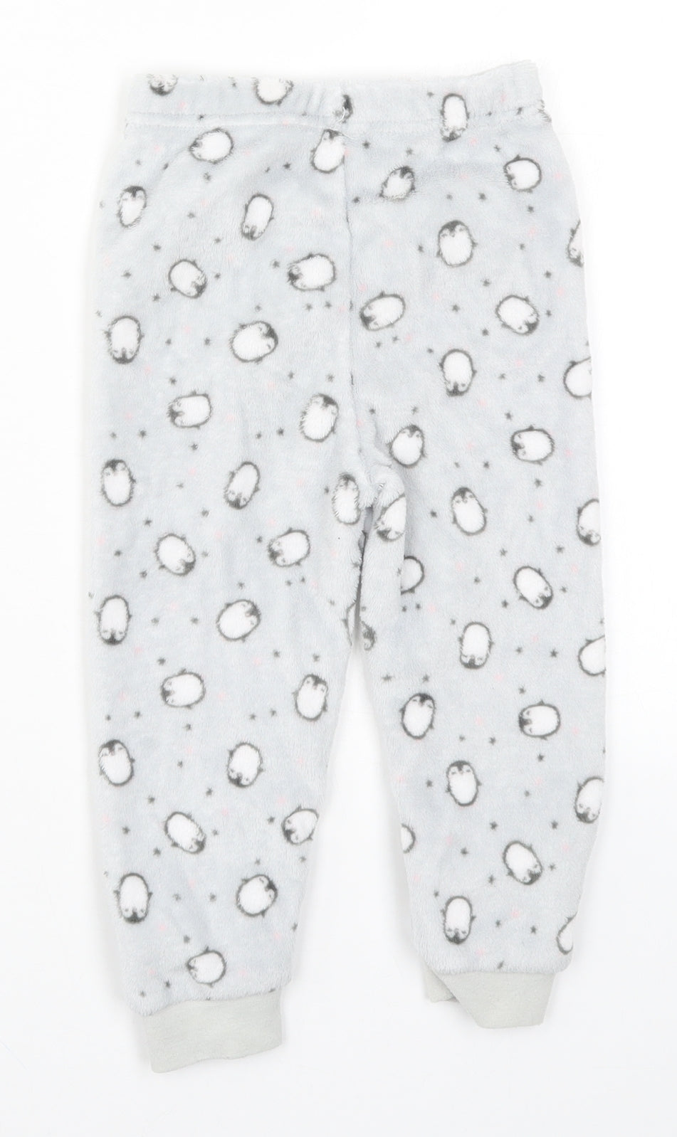 Primark Girls Grey   Sweatpants Trousers Size 2-3 Years - Penguin Pyjamas