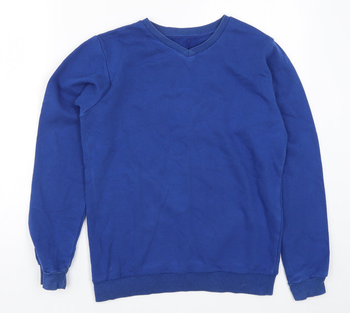 Marks and Spencer Boys Blue Pullover Sweatshirt Size 12-13 Years
