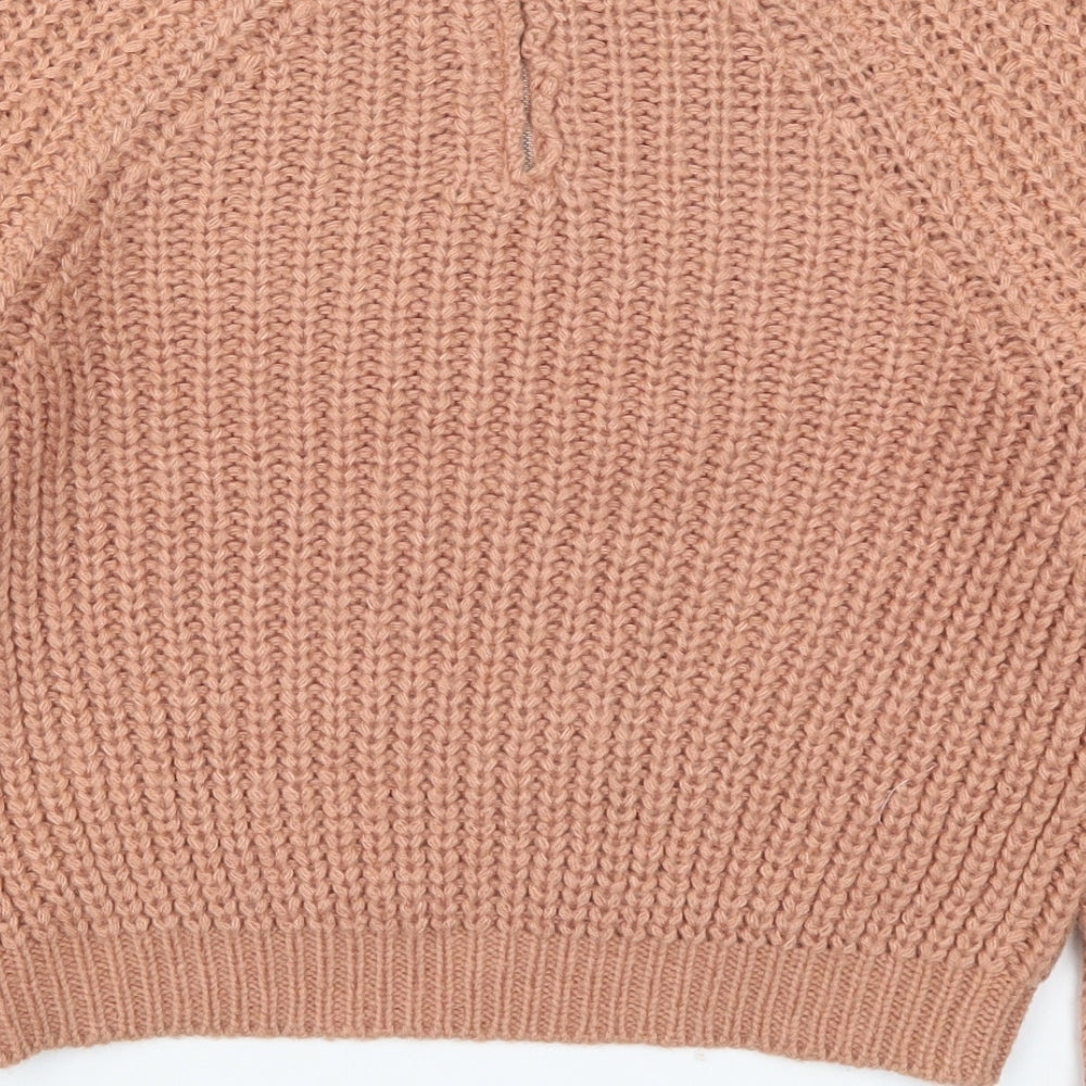 New Look Girls Pink  Knit Pullover Jumper Size 12-13 Years