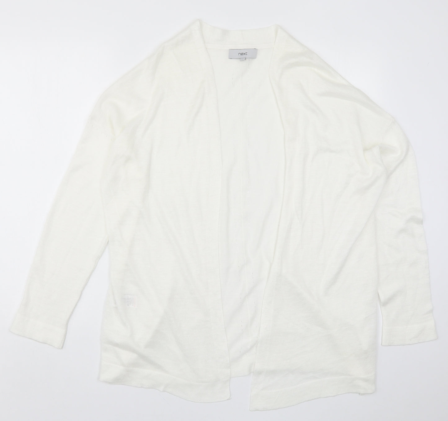 NEXT Womens White  Knit Cardigan Jumper Size 12