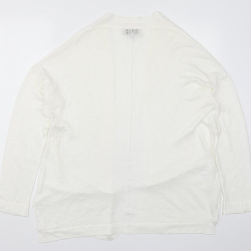 NEXT Womens White  Knit Cardigan Jumper Size 12