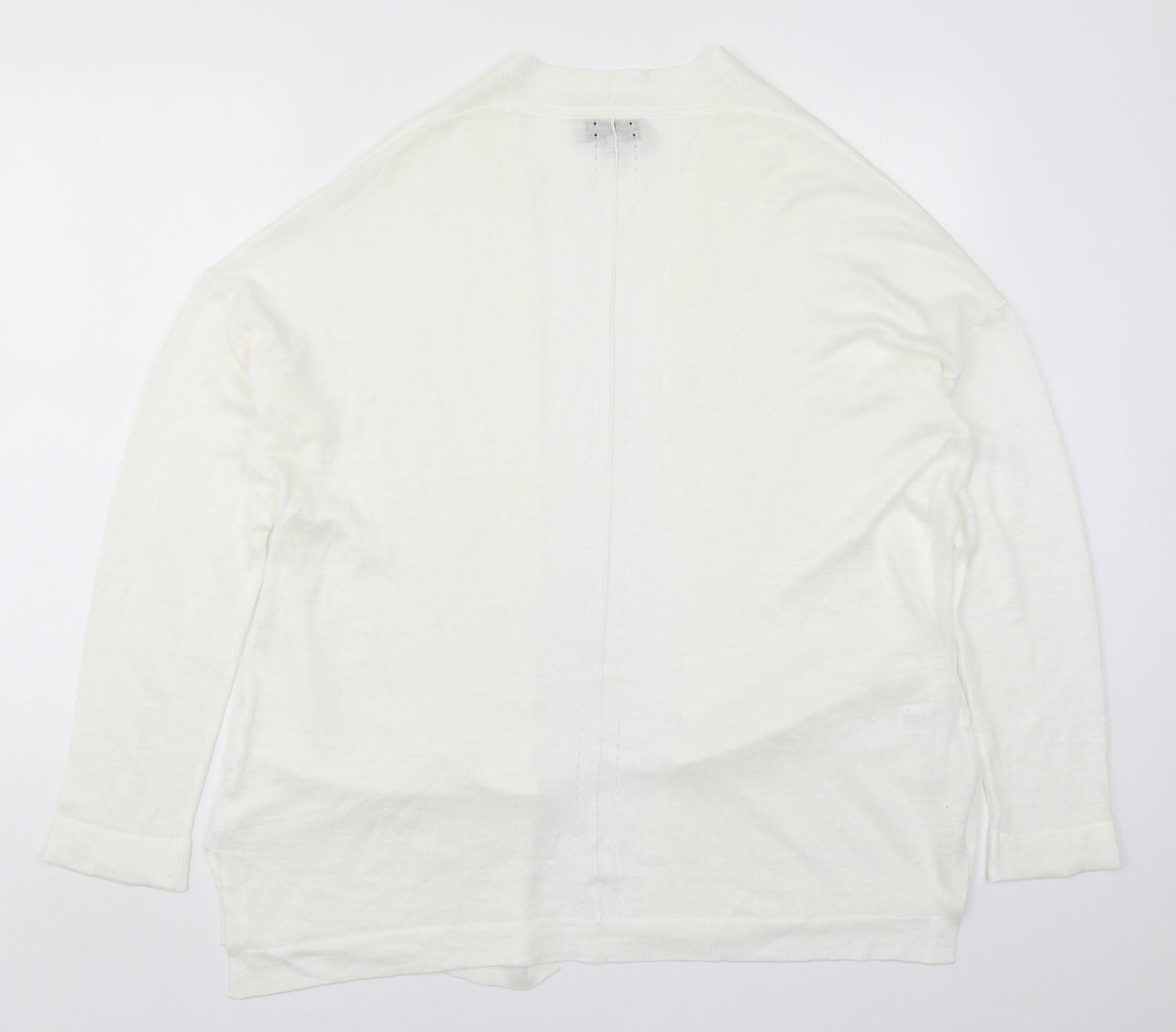 NEXT Womens White  Knit Cardigan Jumper Size 12