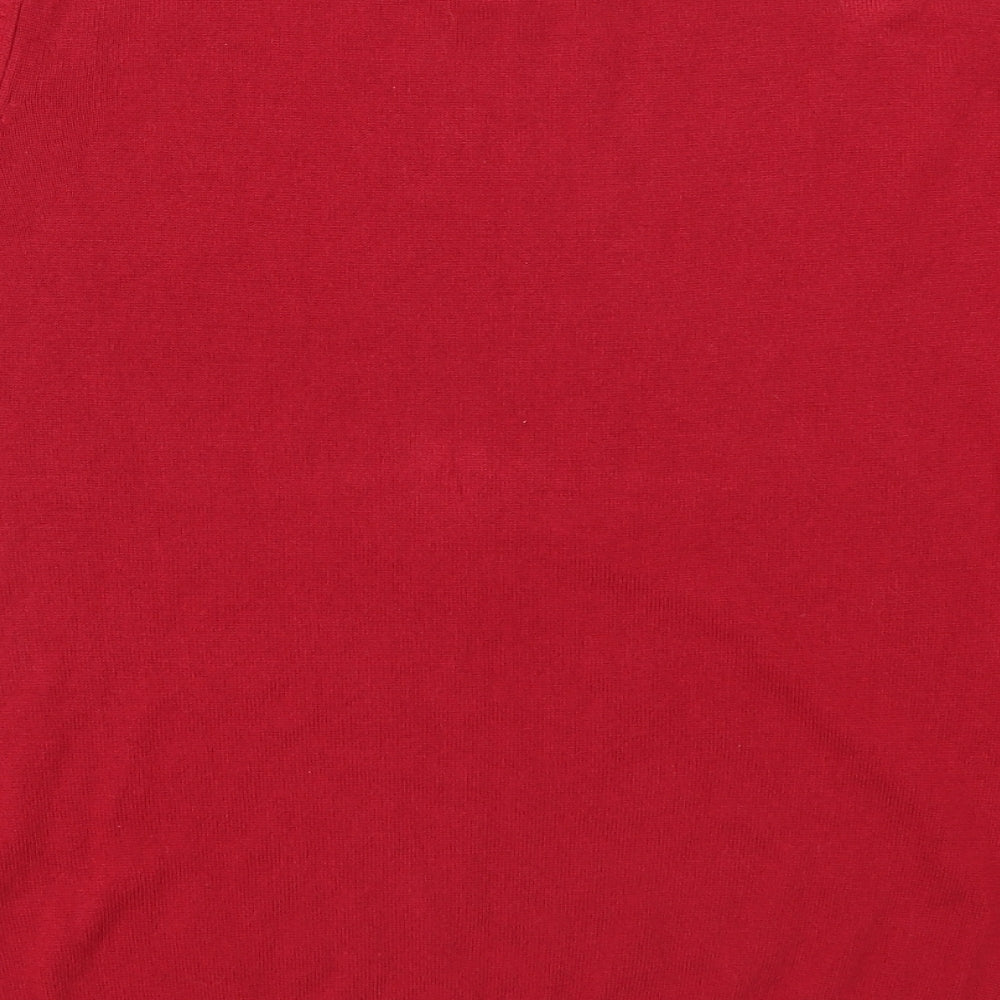 Marks and Spencer Womens Red  Knit Pullover Jumper Size 16