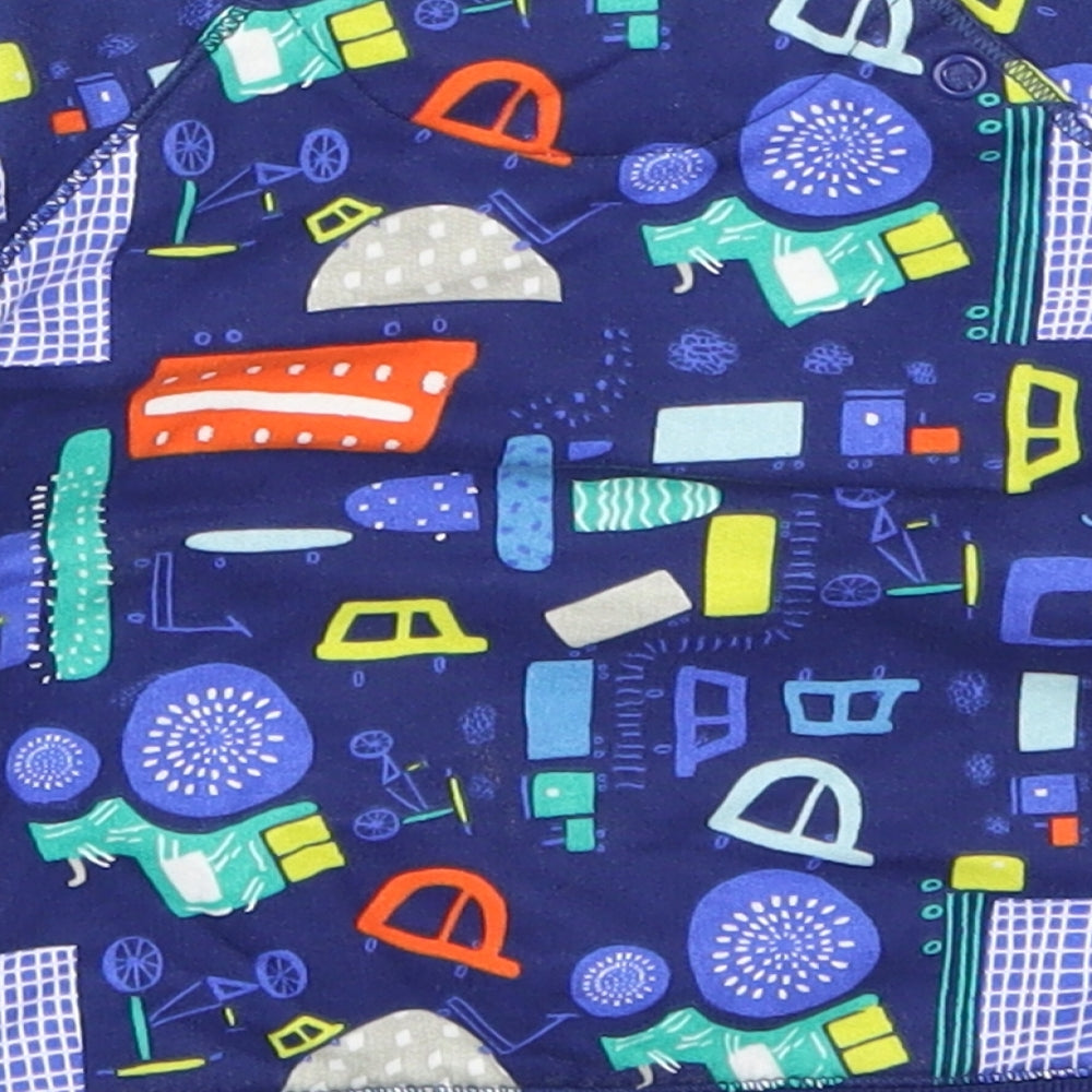 Mini Club Boys Blue   Basic T-Shirt Size 9-12 Months  - Cars and Trucks