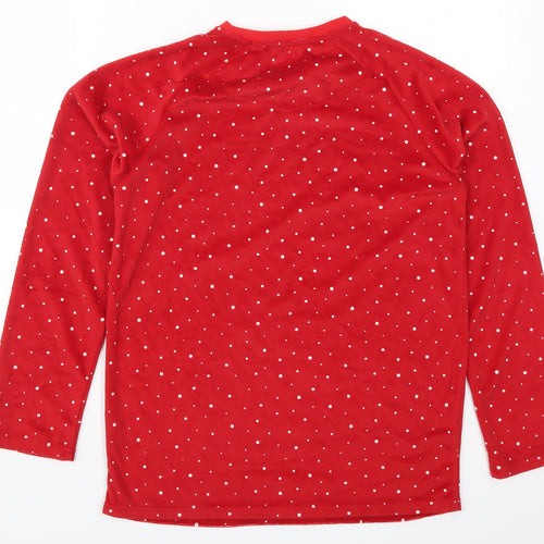 Primark Womens Red Polka Dot  Top Pyjama Top Size 6