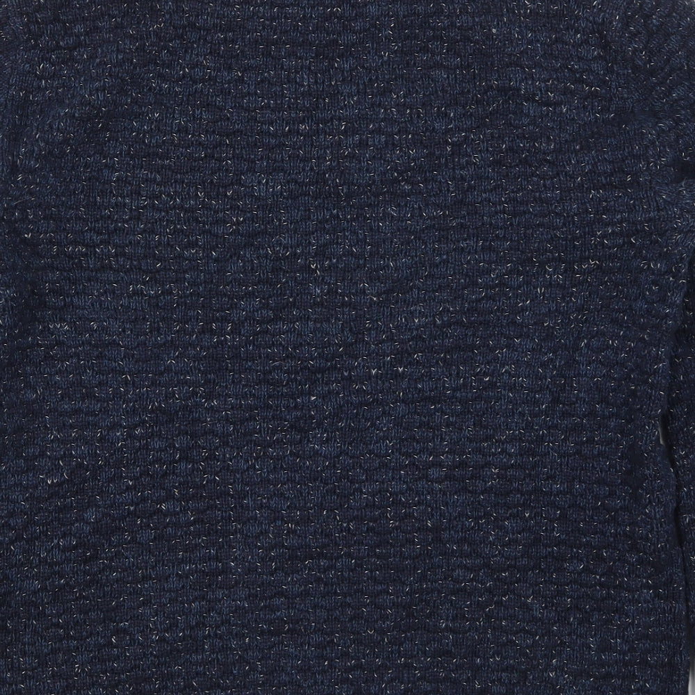 H&M Mens Blue  Knit Pullover Jumper Size M
