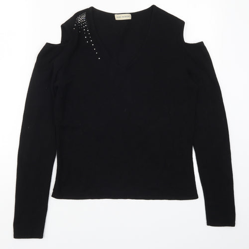 Aldo Martins Womens Black   Basic T-Shirt Size 14