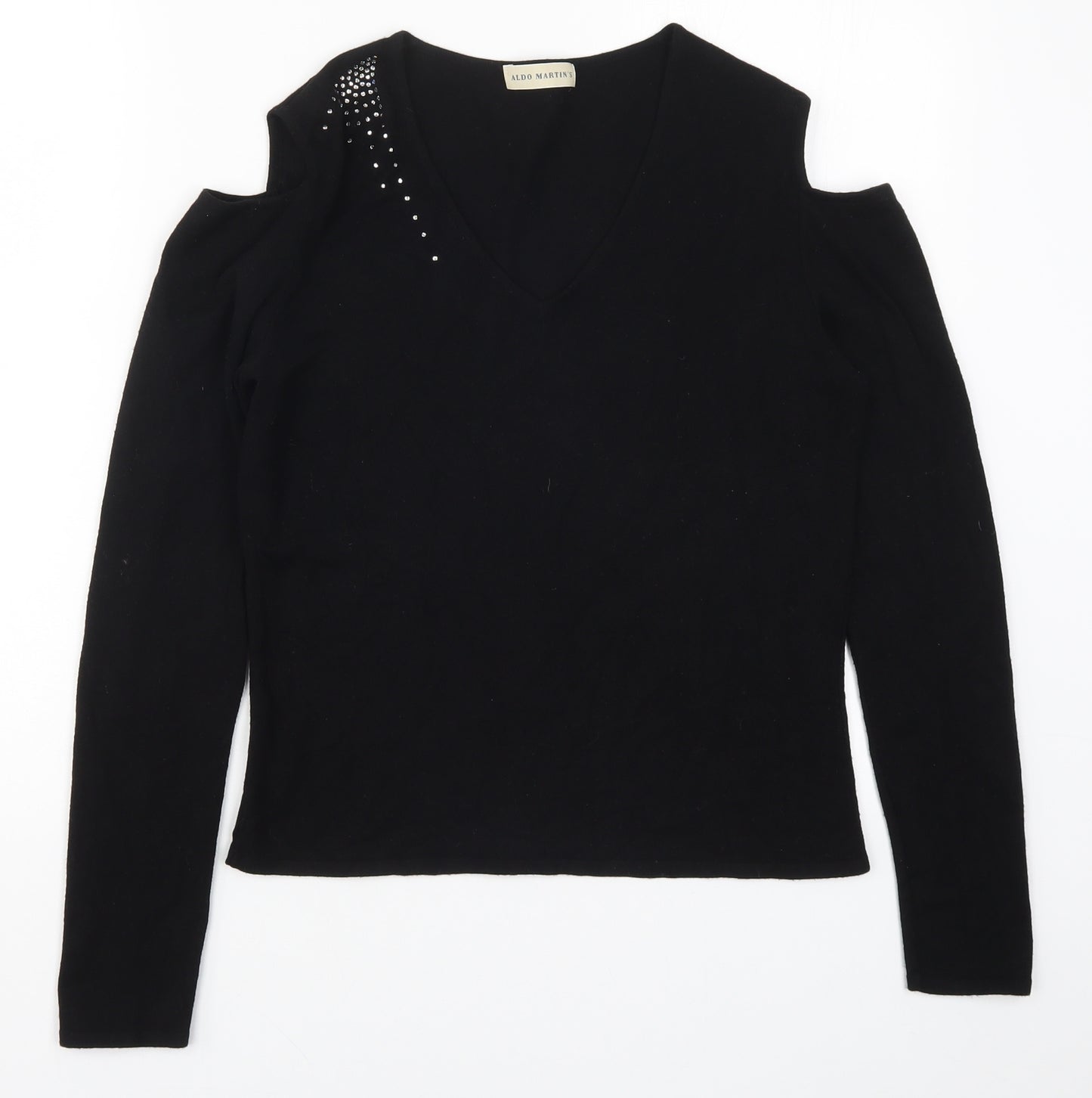 Aldo Martins Womens Black   Basic T-Shirt Size 14