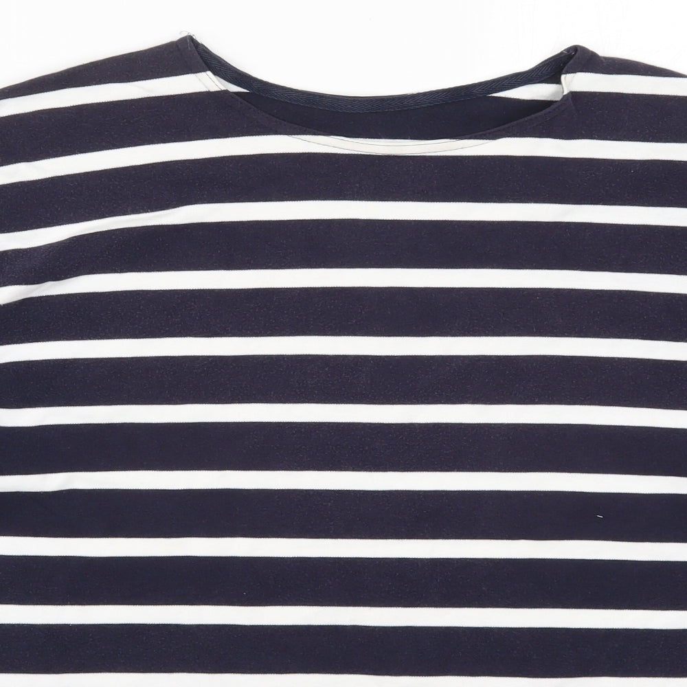 Marks and Spencer Womens Blue Striped  Pullover Sweatshirt Size 16
