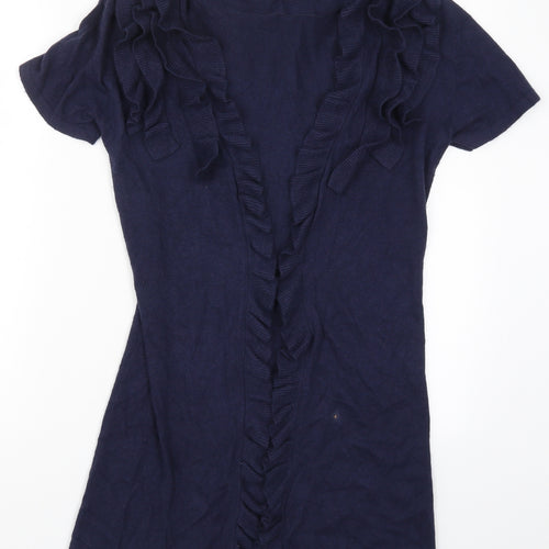 Marks and Spencer Womens Blue  Knit Cardigan Jumper Size 8