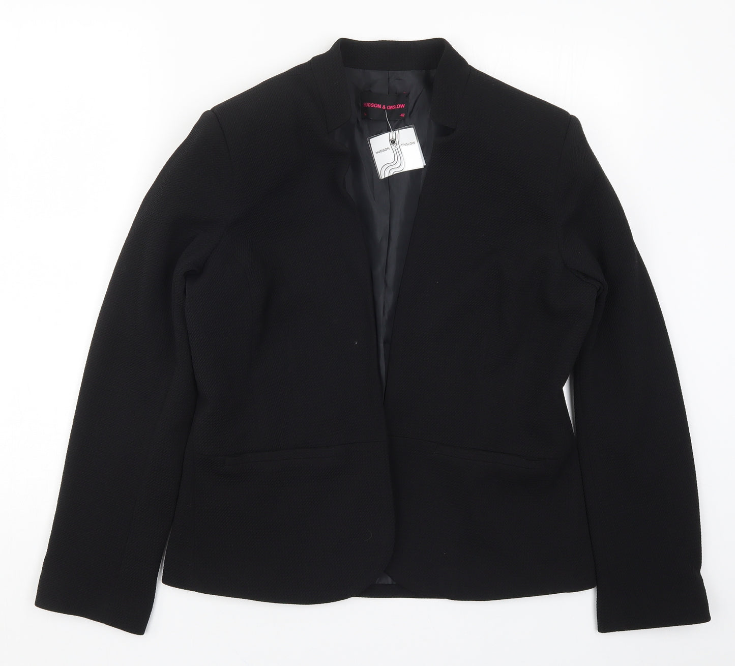 Hudson & Onslow Womens Black   Jacket Blazer Size 14